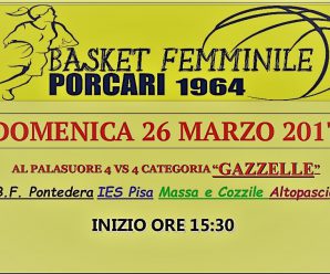 DOMENICA 26 Marzo 2017 ore 15:30 concentramento cat. ” GAZZELLE”