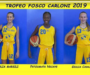 Fatoumata Ndiaye, Giulia Marsili e Giulia Cavalzani parteciperanno al Torneo Carloni 2019